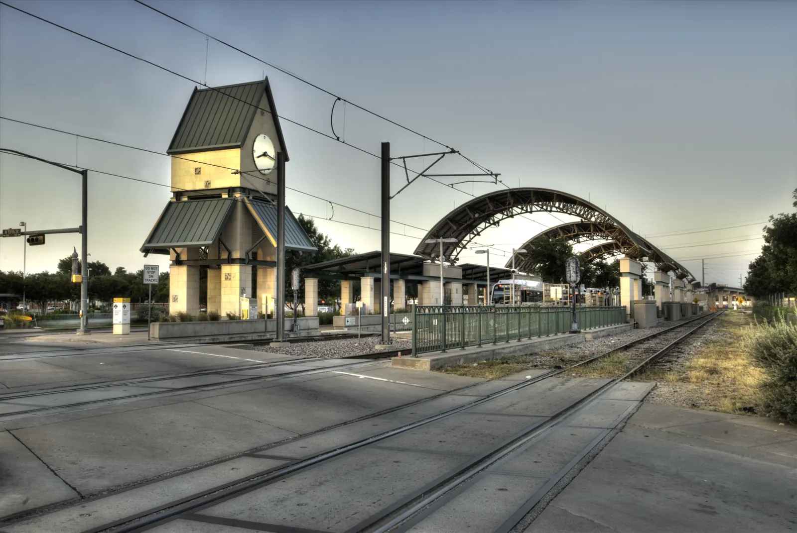 Downtown Garland DART station in Garland, Texas