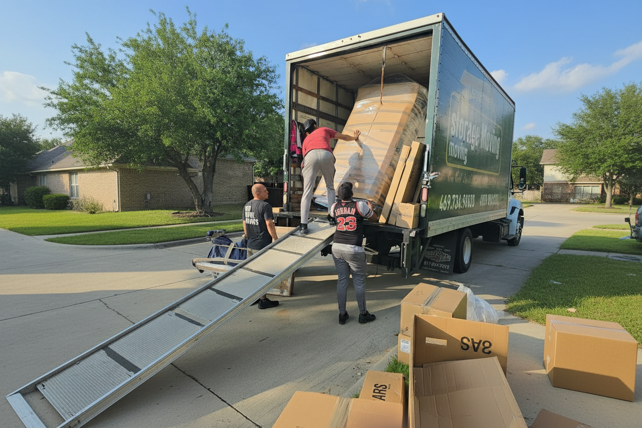 Stonebriar Moving crew at The McKenzie apartments in Dallas