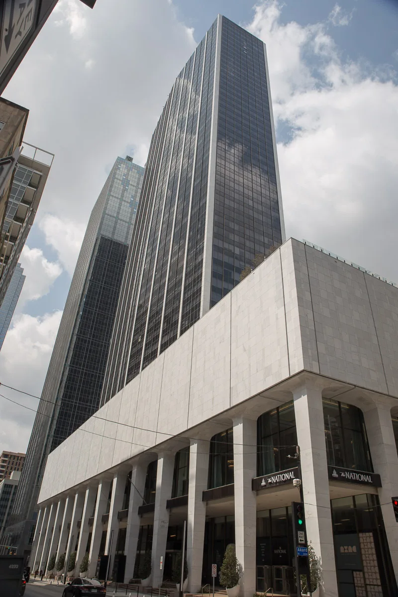 The National tower, formerly First National Bank Tower, in Downtown Dallas